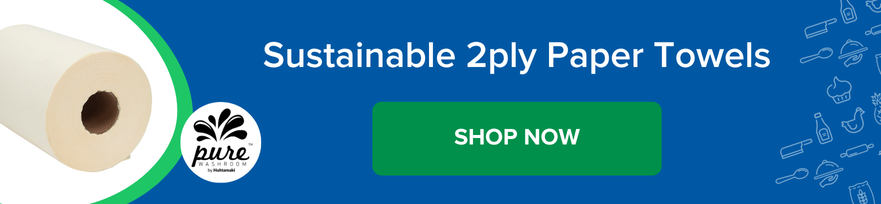 Pure Premium - Cleaning Accessories - 25879 Sustainable 2ply Paper Towel (881x204).png