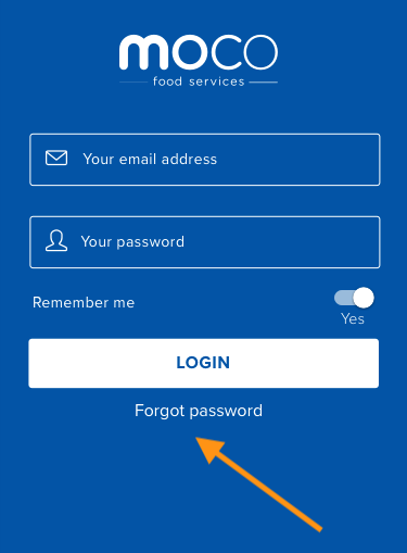 Mobile phones with the MOCO app screenshots displayed
